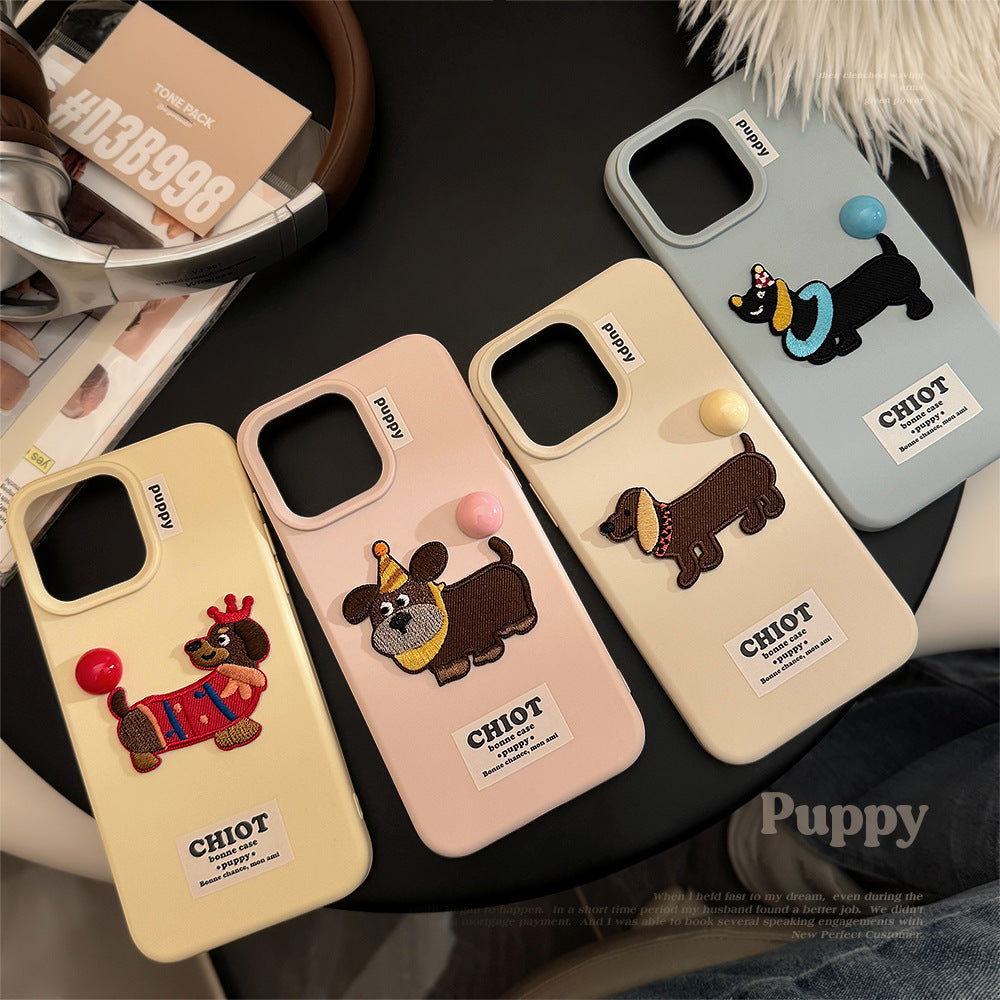 Embroidered Dachshund Dog Set | 128