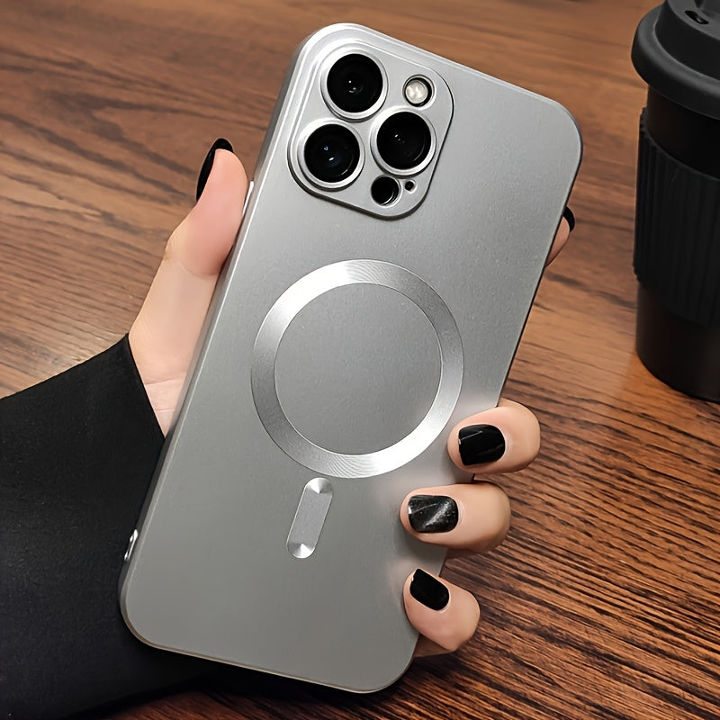 Colorful Candy Shockproof TPU Matte Soft Phone Case, for iPhone 16/ 15/ 14/ 13/ 12/ 11 Plus/ Pro/ Pro Max - Magnetic Matte Bumper Lens Protection Cover - for iPhone Users - Everyday Use - Perfect Gift for Tech Lovers