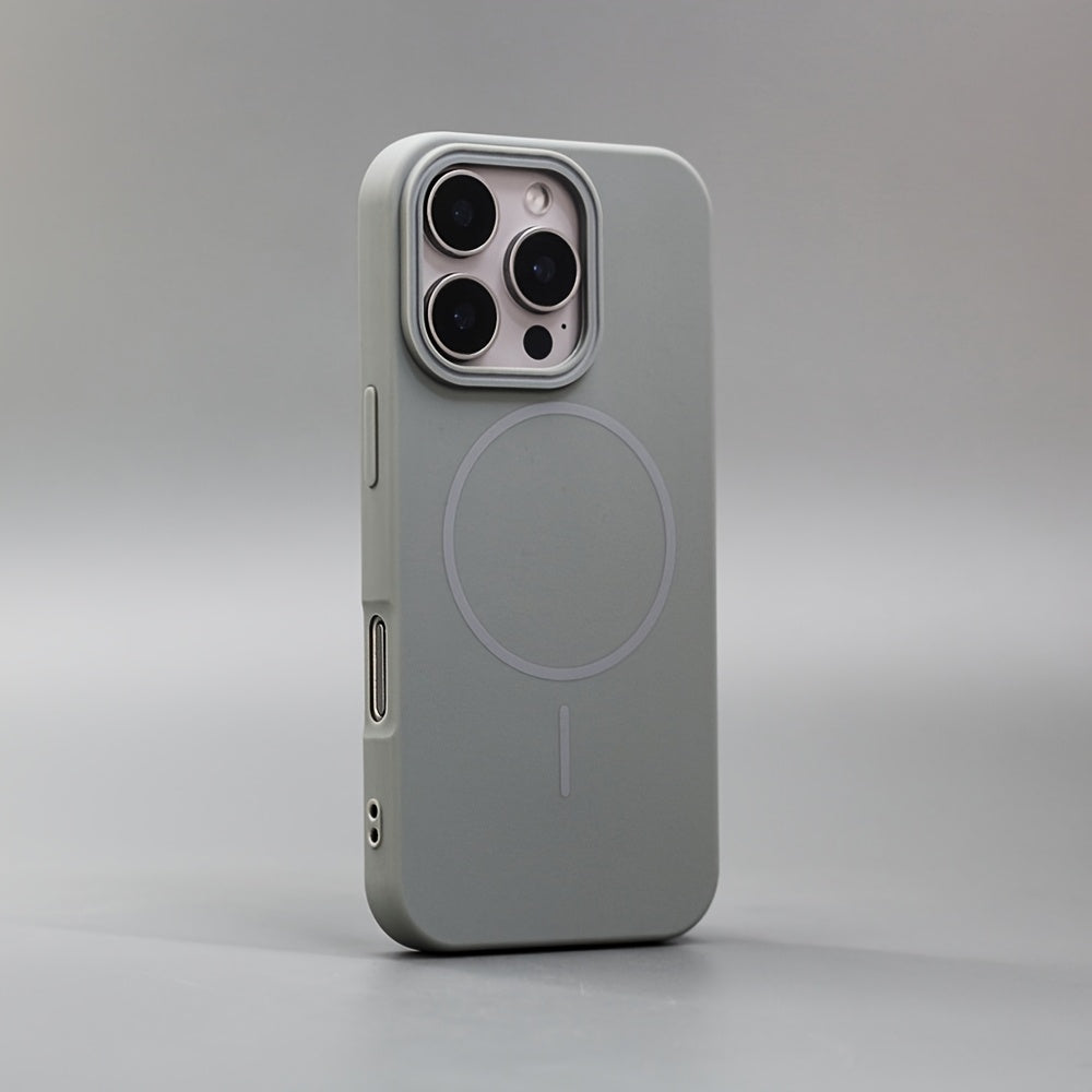 The New Upgrade Soft TPU Matte Magnetic Wireless Charging Phone Case Sutible for iPhone 16 15 14 13 12 11 Pro Max Plus Featuring A Luxurious Shockproof Back Cover Accessory