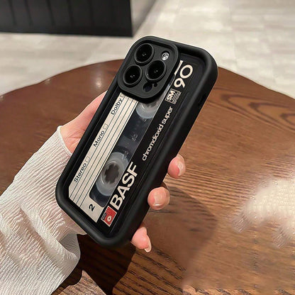Creative Patterned Black Shockproof Phone Case with Full Coverage for Lenses, Minimalist Design, Suitable for Iphone 16/16 Plus/16 Pro/16 Pro Max, Iphone 15/15 Plus/15 Pro/15 Pro Max, Iphone 14/14 Plus/14 Pro/14 Pro Max, Iphone 13/13 Pro/13 Pro Max, Iphon