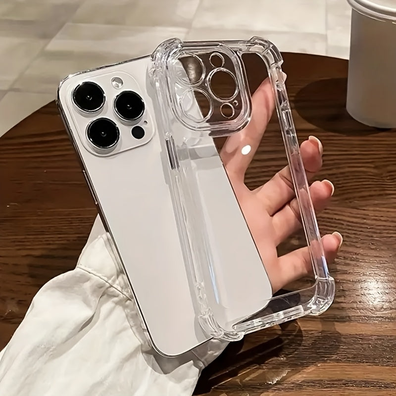 [Clear Bumper Case] Shock-Resistant Clear Bumper Case for iPhone Models 16, 15, 14, 13, 12, 11 Pro Max, X, Xs Max, Xr, 8, 7 Plus | High-End TPU Protection