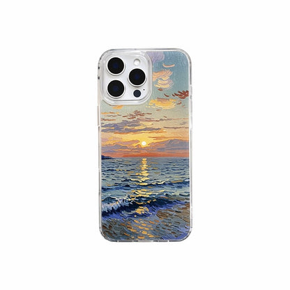 Artistic Oil Painting Sunset by the Sea | 052