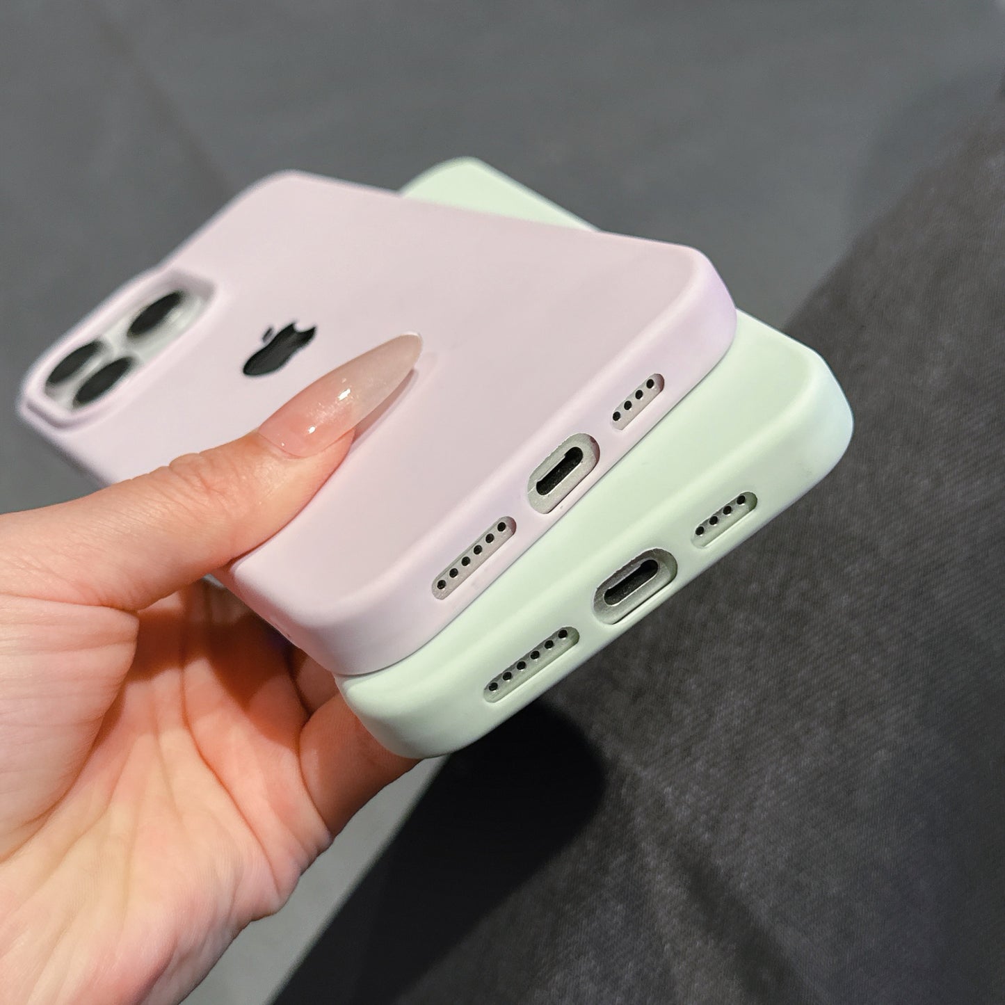 Imitation Silicone Large Hole+ Label Compatible with 16 Pro, 15 Pro Full Coverage Ultra-thin Minimalist 14 Pro High-end Feel Anti-fingerprint 13 Pro