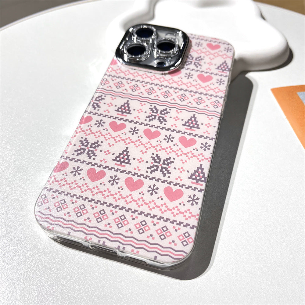 Simple Pink Christmas Sweater | 068