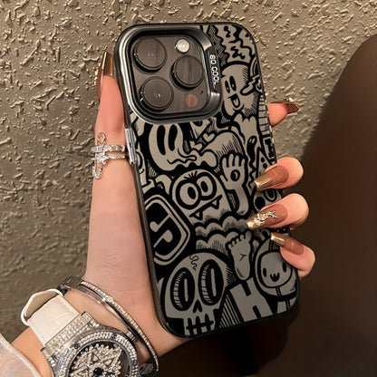 Black Graffiti Phone Case, Suitable for iPhone 15/15Plus/15Pro/15Promax, iPhone 14/14Plus/14Pro/14Promax, iPhone 13/13Pro/13Promax, iPhone 12/12Pro/12Promax, iPhone 11/11Pro/11Pro Max, iPhone 7/8Plus, iPhone Xr/Xs Max