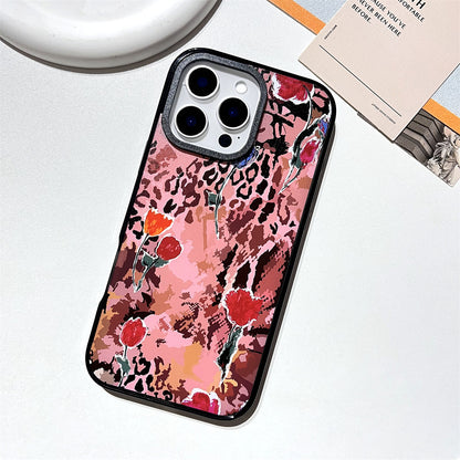 Brown leopard print tulip | 071