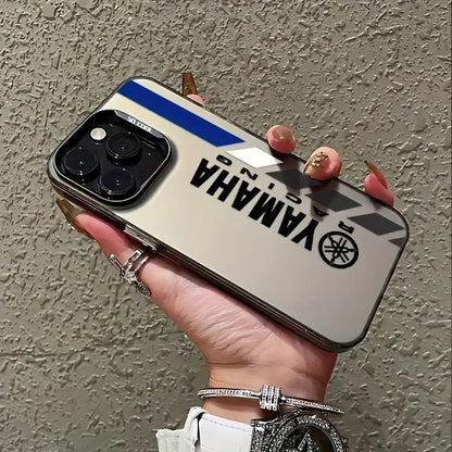 1 Stylish Luxury Motorcycle Racing IMD Shockproof Anti-Slip Phone Case, Compatible with iPhone 16/11/13/15/15 Plus/15 Pro/15 Pro Max/12/14 Pro Max/11 Pro Max/12 Pro/12 Pro Max/13 Pro/13 Pro Max/14 Pro/14 Plus - Matte Black Back Cover ~IMD Material - Speed