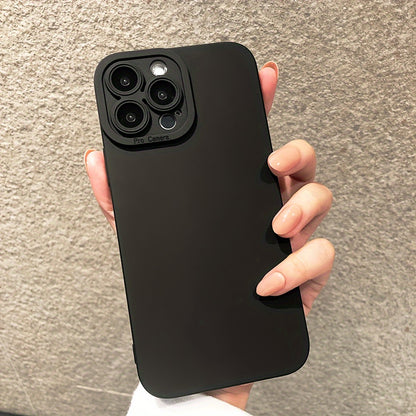 A Solid Black Phone Case Is Compatible with Iphone Models 15, 14, 13, 12, 11 Pro Max, X, XS Max, XR, 14 Plus, And 15 Plus.