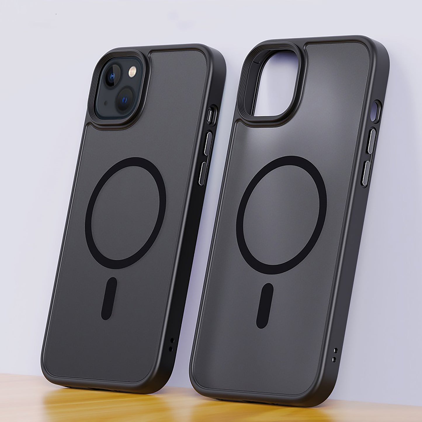 High-end matte skin-touch black mobile phone case suitable for iPhone 16 15 14 13 12 11 Pro Max Plus supports magnetic suction wireless charging matte translucent anti-shock and anti-fall Apple mobile phone case