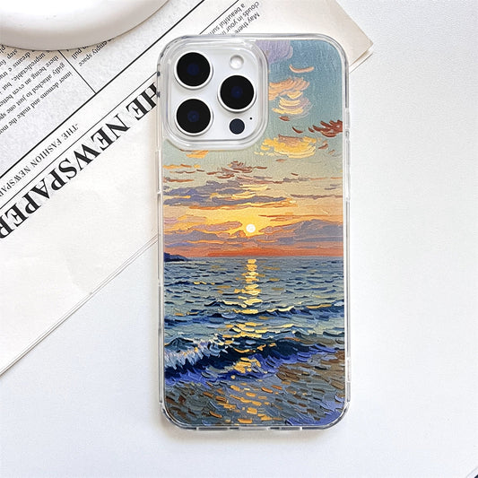 Artistic Oil Painting Sunset by the Sea | 052