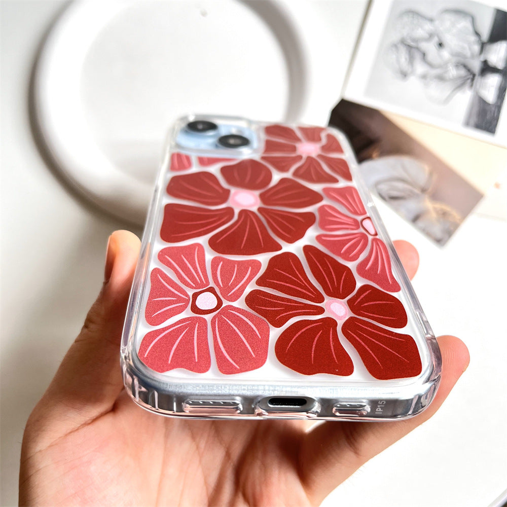 Screen full of large red flowers | 109