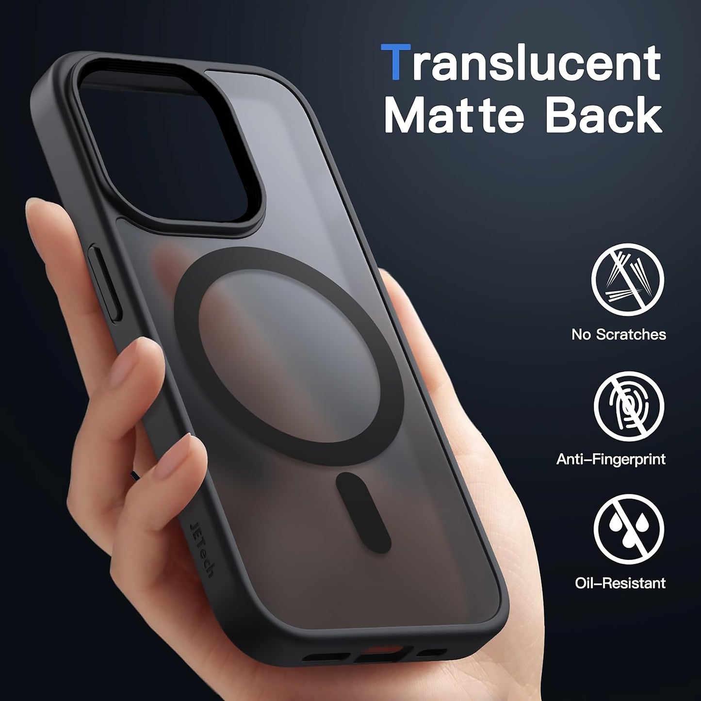 High-end matte skin-touch black mobile phone case suitable for iPhone 16 15 14 13 12 11 Pro Max Plus supports magnetic suction wireless charging matte translucent anti-shock and anti-fall Apple mobile phone case