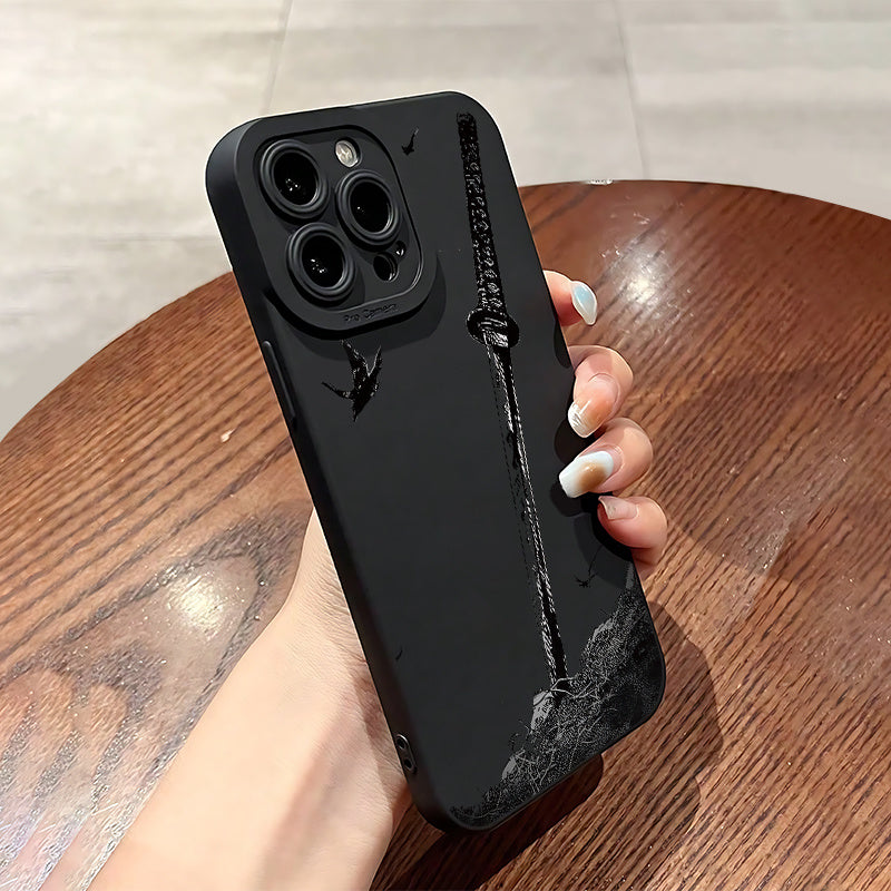 The sword Creative pattern protective case suitable for Apple, suitable for iPhone 11, 12, 13, 14, 15 16 Plus, Pro, Max, X, Xr, Xs Max, 7 Plus, 8 Plus. New all Suitable for giving gifts to family and friends phone case for couples