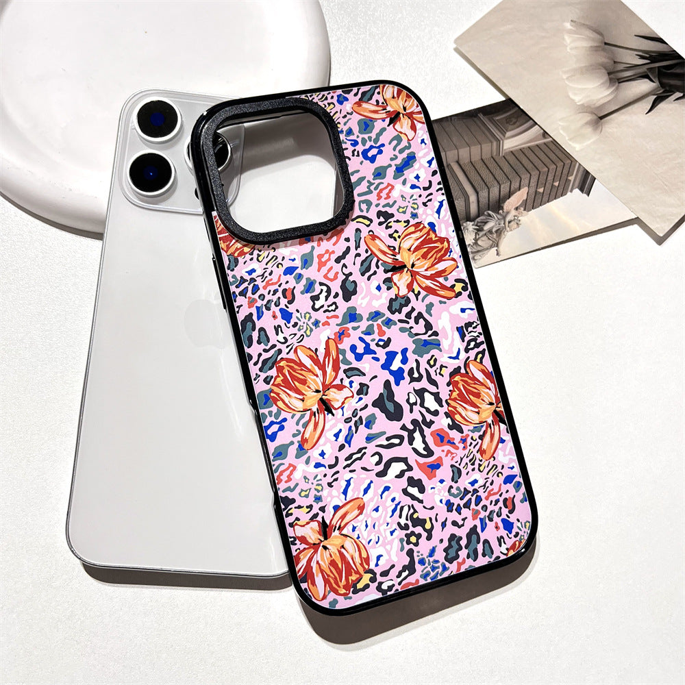 Abstract leopard print flowers | 075