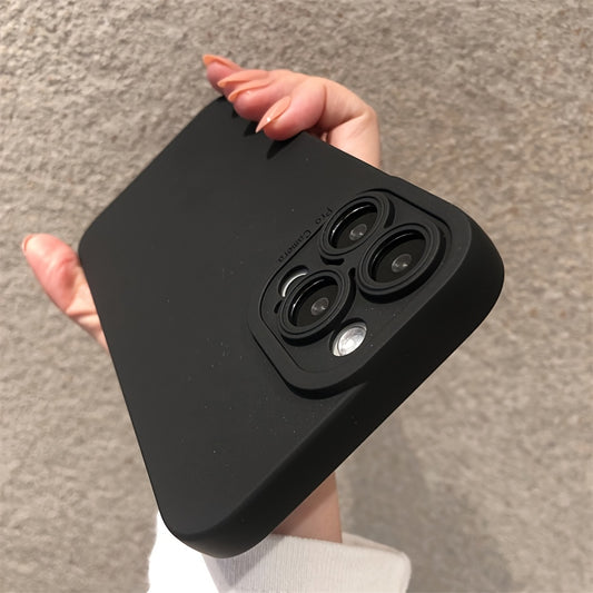 A Solid Black Phone Case Is Compatible with Iphone Models 15, 14, 13, 12, 11 Pro Max, X, XS Max, XR, 14 Plus, And 15 Plus.