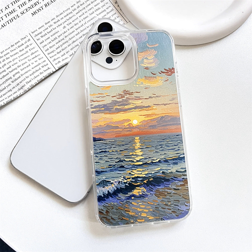 Artistic Oil Painting Sunset by the Sea | 052