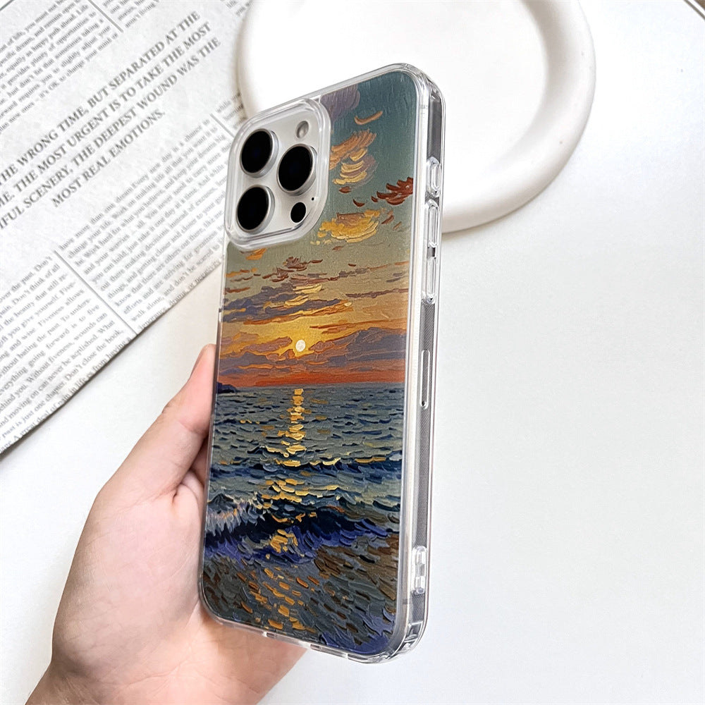 Artistic Oil Painting Sunset by the Sea | 052