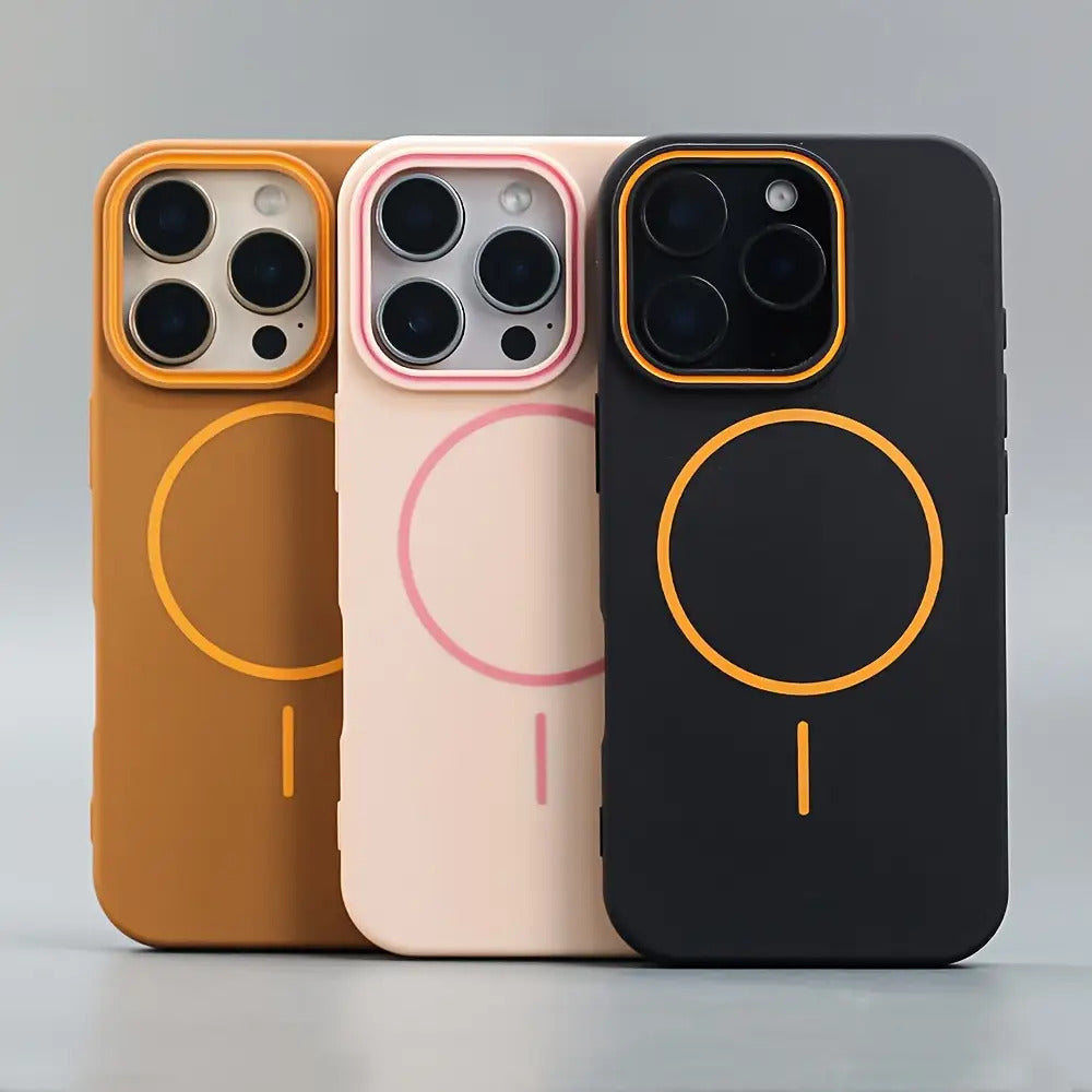 The New Upgrade Soft TPU Matte Magnetic Wireless Charging Phone Case Sutible for iPhone 16 15 14 13 12 11 Pro Max Plus Featuring A Luxurious Shockproof Back Cover Accessory