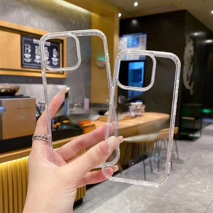 [Luxury TPU Case] iPhone Luxury Clear Soft TPU Shockproof Case | for 16 15 14 13 12 11 Pro Max 16 15 14 Plus 13 12 Mini X XS Max XR 8 7 Plus Back Cover