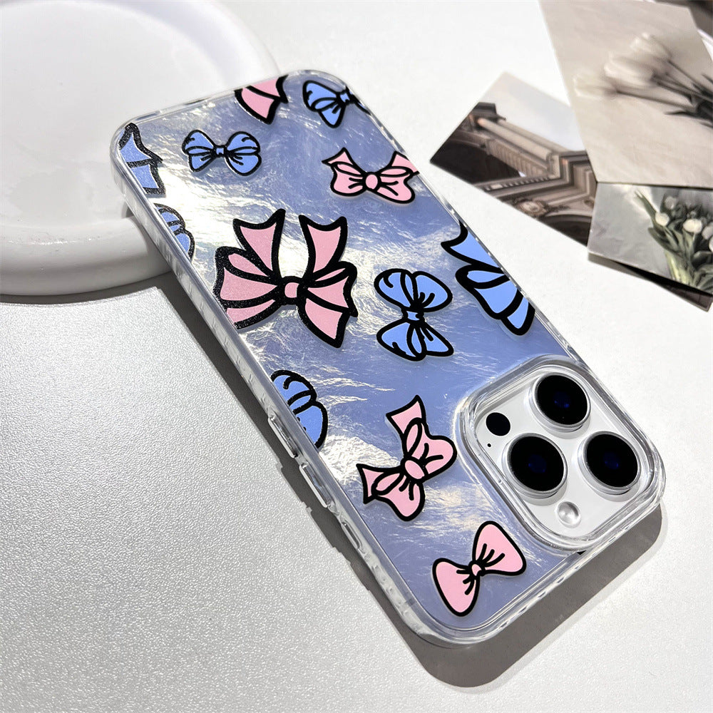 Pink and blue bow | 081