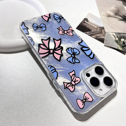 Pink and blue bow | 081