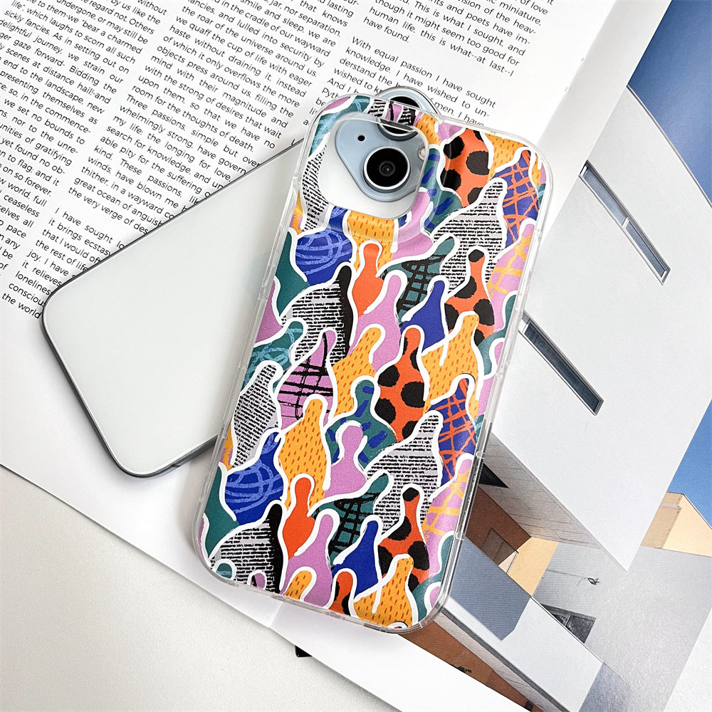 Vintage Patchwork Human Figure Stickers |   001