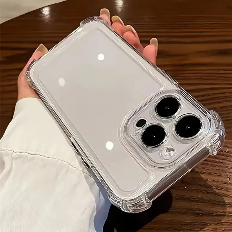 [Clear Bumper Case] Shock-Resistant Clear Bumper Case for iPhone Models 16, 15, 14, 13, 12, 11 Pro Max, X, Xs Max, Xr, 8, 7 Plus | High-End TPU Protection