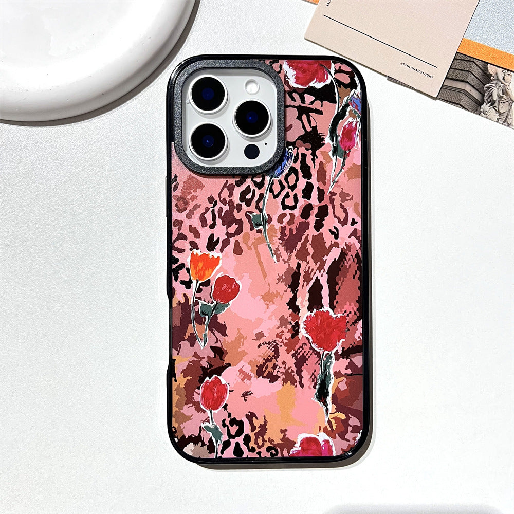 Brown leopard print tulip | 071