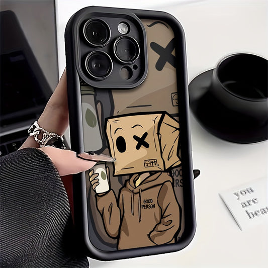 High Color Carton for Man Case for iPhone 15/15Plus/15Pro/15ProMax, for iPhone 14/14Plus/14Pro/14Pro/14Pro/14ProMax, for iPhone 13/13Pro/13ProMax, for iPhone 12/12Pro/12ProMax, for iPhone 11/11/11Pro Max/for iPhone 7/8/for iPhone x/xs Full Coverage Shockp