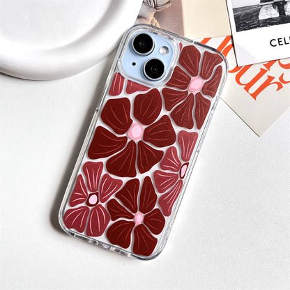 Screen full of large red flowers | 109