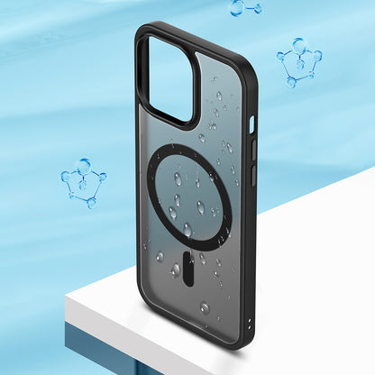 High-end matte skin-touch black mobile phone case suitable for iPhone 16 15 14 13 12 11 Pro Max Plus supports magnetic suction wireless charging matte translucent anti-shock and anti-fall Apple mobile phone case