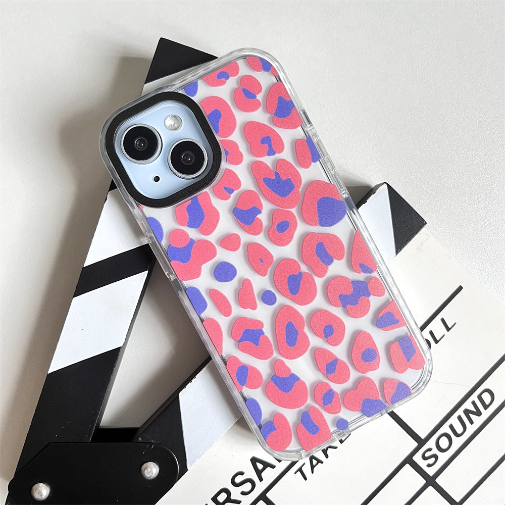 Pink Blue Leopard Print | 028