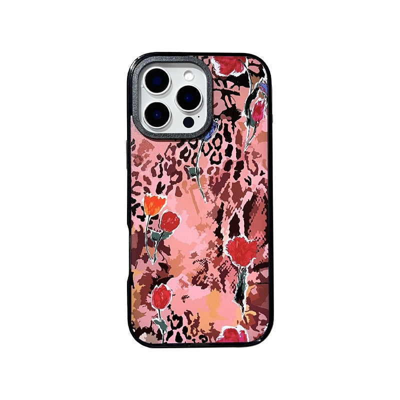 Brown leopard print tulip | 071