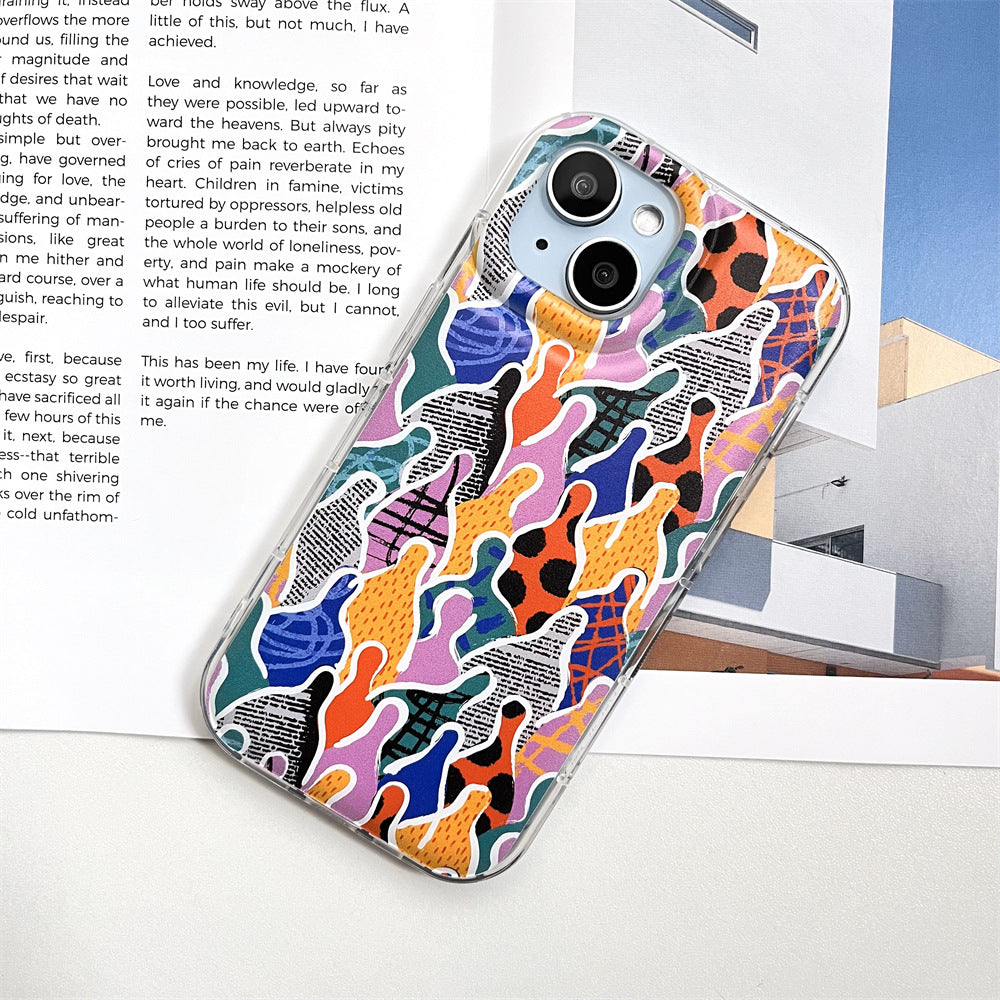 Vintage Patchwork Human Figure Stickers |   001