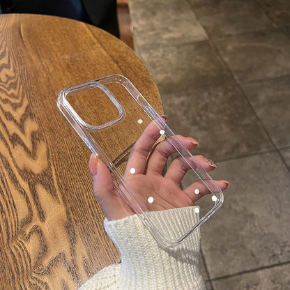 [Luxury TPU Case] iPhone Luxury Clear Soft TPU Shockproof Case | for 16 15 14 13 12 11 Pro Max 16 15 14 Plus 13 12 Mini X XS Max XR 8 7 Plus Back Cover