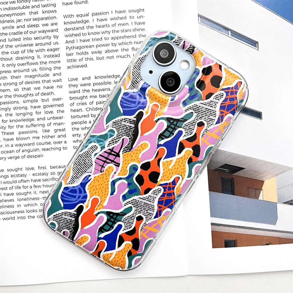 Vintage Patchwork Human Figure Stickers |   001