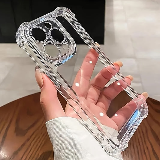 [Clear Bumper Case] Shock-Resistant Clear Bumper Case for iPhone Models 16, 15, 14, 13, 12, 11 Pro Max, X, Xs Max, Xr, 8, 7 Plus | High-End TPU Protection