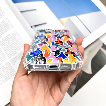 Vintage Patchwork Human Figure Stickers |   001