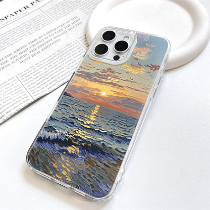 Artistic Oil Painting Sunset by the Sea | 052
