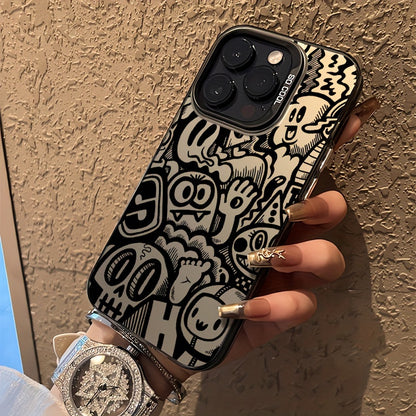 Black Graffiti Phone Case, Suitable for iPhone 15/15Plus/15Pro/15Promax, iPhone 14/14Plus/14Pro/14Promax, iPhone 13/13Pro/13Promax, iPhone 12/12Pro/12Promax, iPhone 11/11Pro/11Pro Max, iPhone 7/8Plus, iPhone Xr/Xs Max