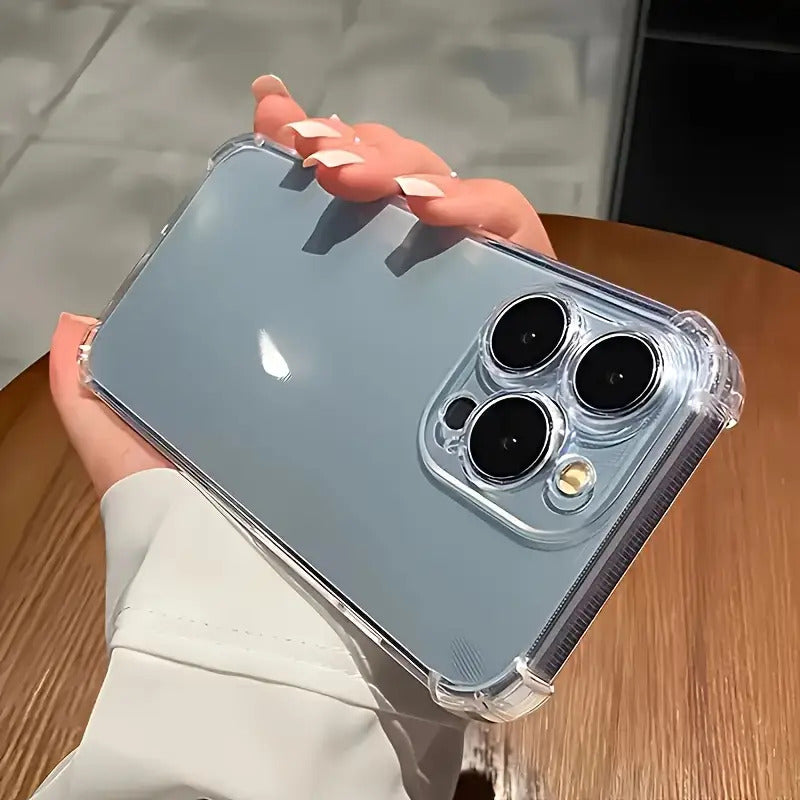 [Clear Bumper Case] Shock-Resistant Clear Bumper Case for iPhone Models 16, 15, 14, 13, 12, 11 Pro Max, X, Xs Max, Xr, 8, 7 Plus | High-End TPU Protection