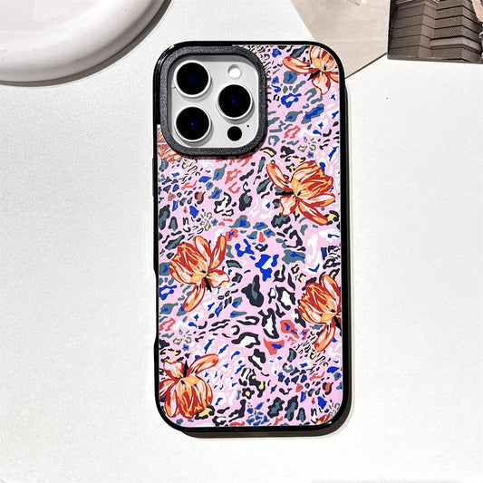 Abstract leopard print flowers | 075