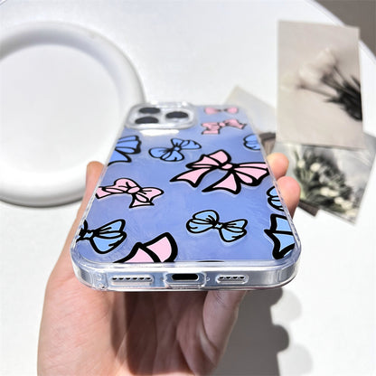 Pink and blue bow | 081